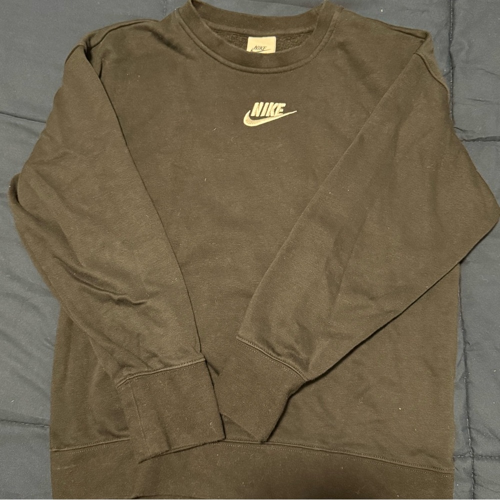 Nike black crew neck sweater